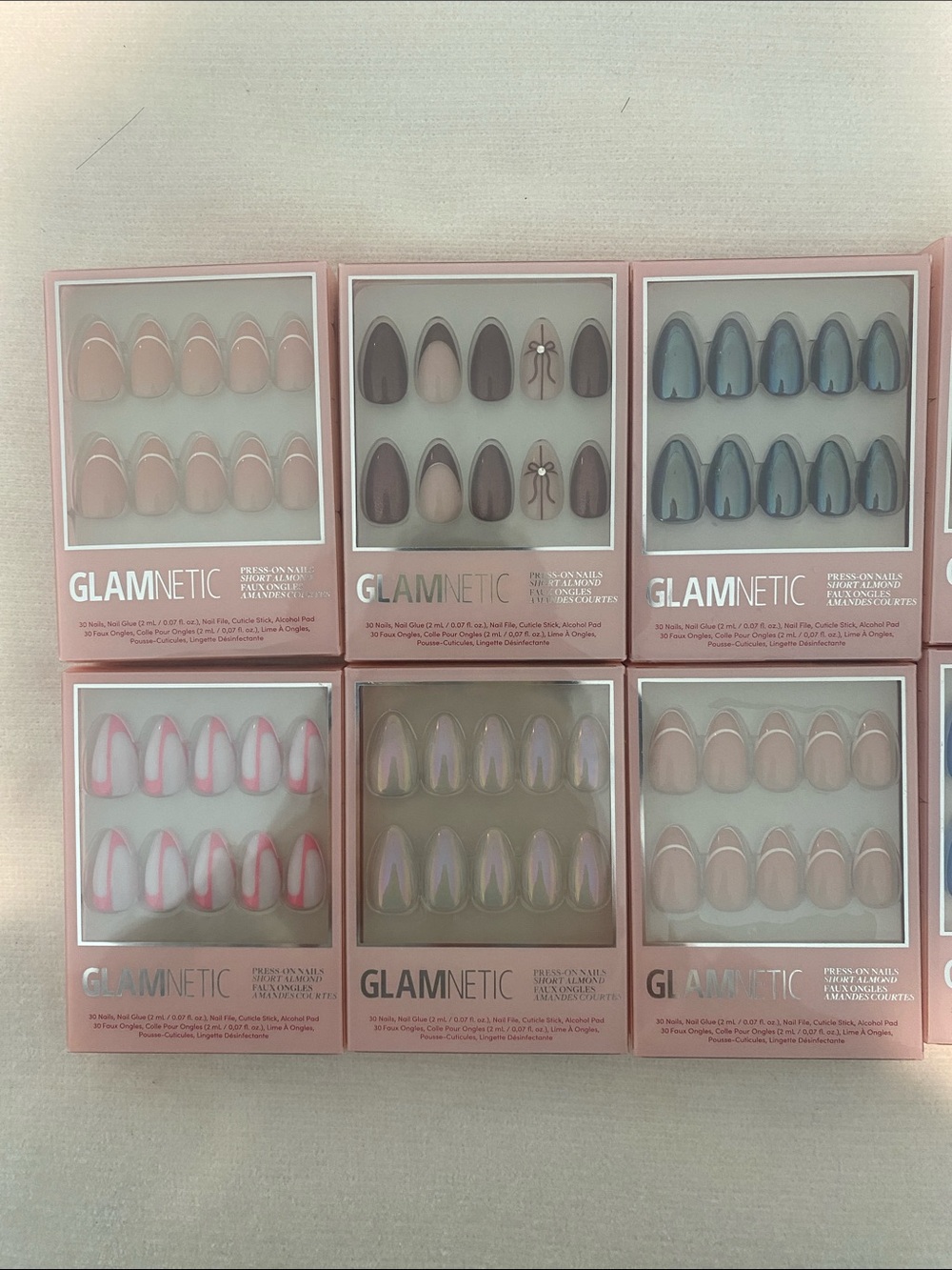 10 brand new sets of glamnetic press on nails- Assorted Colors - Picture 2 of 6